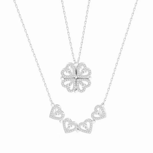 Heart-Flower Necklace