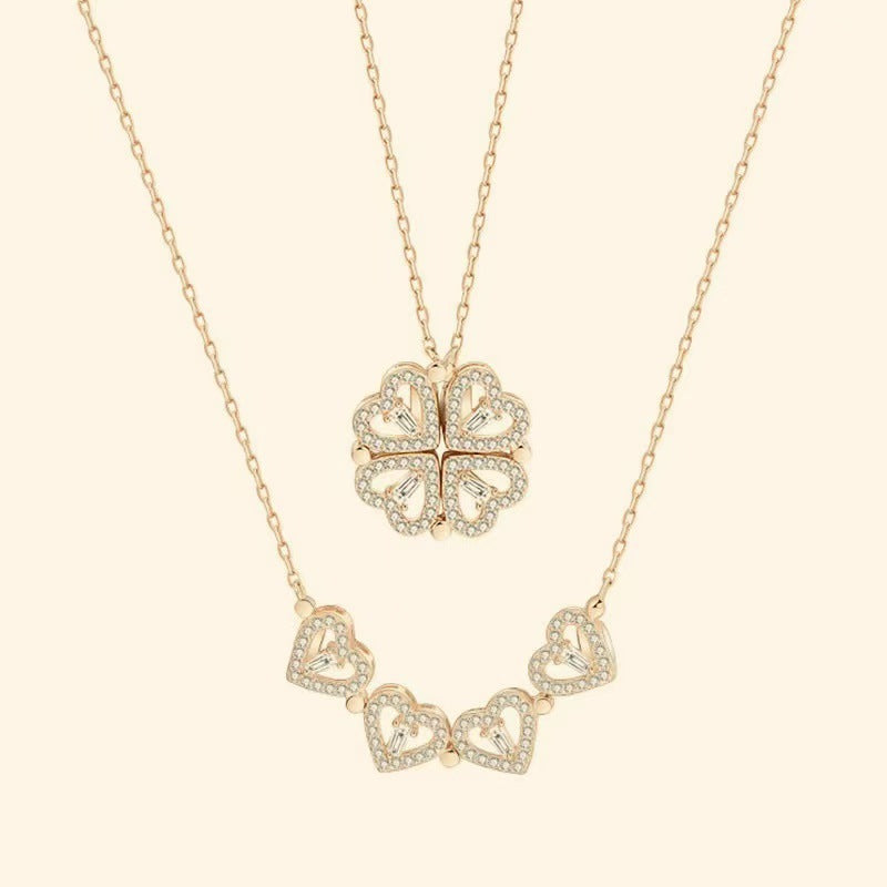 Heart-Flower Necklace