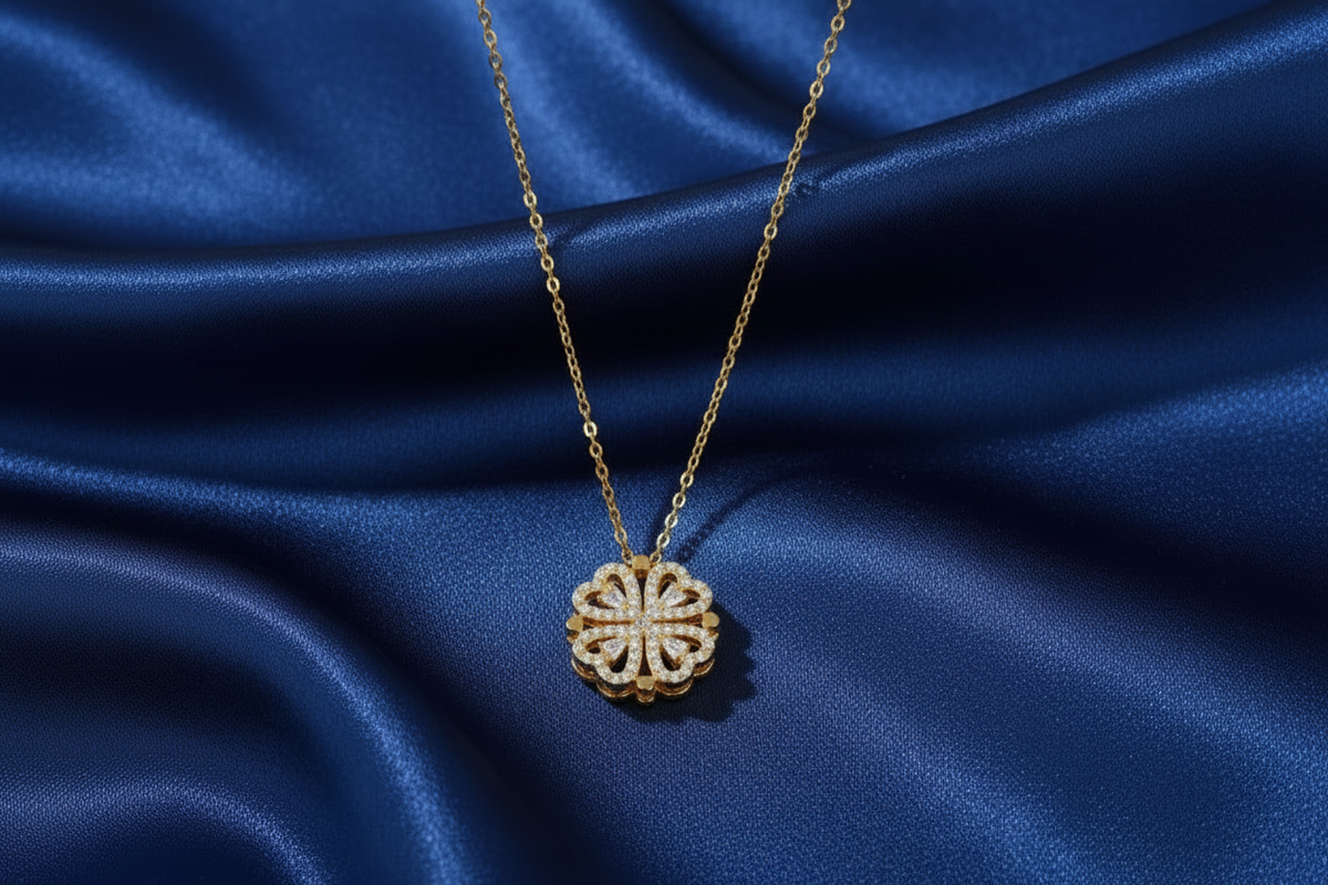 Heart-Flower Necklace